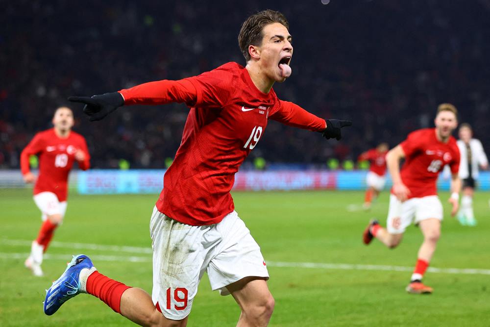 Striker timnas Turki, Kenan Yildiz. Prediksi Skor Turki vs Georgia, 18 Juni: Bintang Bulan Sabit Dijagokan Menang/Reuters