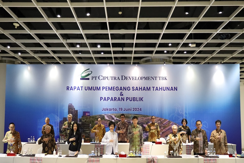  Ciputra Development (CTRA) Tetapkan Dividen Tunai Rp389 Miliar