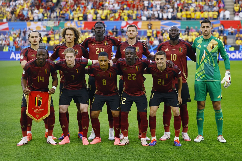 Timnas Belgia berhasil mengalakan Rumania di pertandingan kedua Grup E Euro 2024, Minggu (23/6/2024). Update Hasil Belgia vs Rumania: De Bruyne Cs Menang, Klasemen Grup E Panas/Reuters
