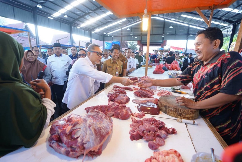  Bisa Tampung 100 Pedagang, Mendag Zulhas Resmikan Pasar Rakyat Palapa di Pekanbaru