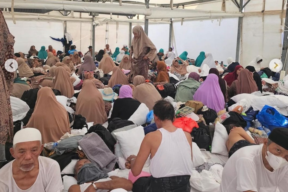 Suasana tenda-tenda dan fasilitas jemaah Haji asal Indonesia di Mina, Arab Saudi. Dok IG cakiminow