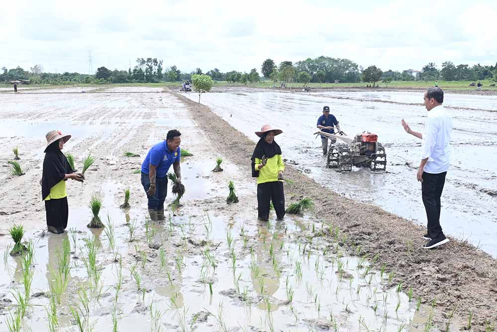  Presiden Tinjau Bantuan Pompa Untuk Pengairan