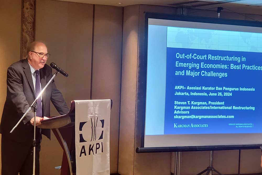  AKPI Gelar Seminar Internasional Tentang 'Out of Court Restructuring' Hadirkan Pakar Restrukturisasi Steven T. Kargman