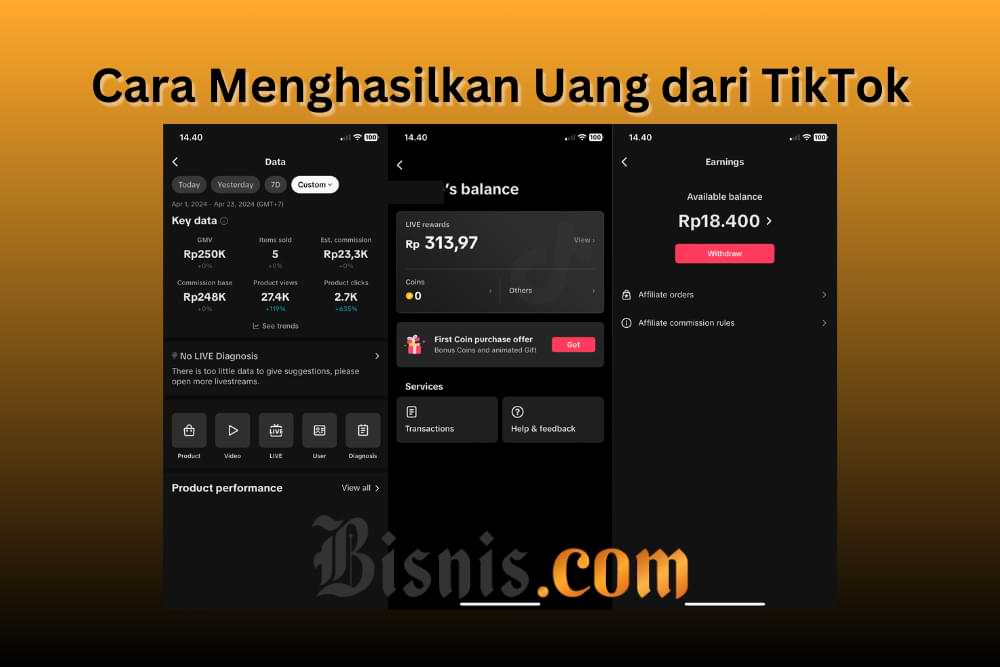  Tips Cari Cuan, Ini Cara Mendapatkan Uang dari TikTok
