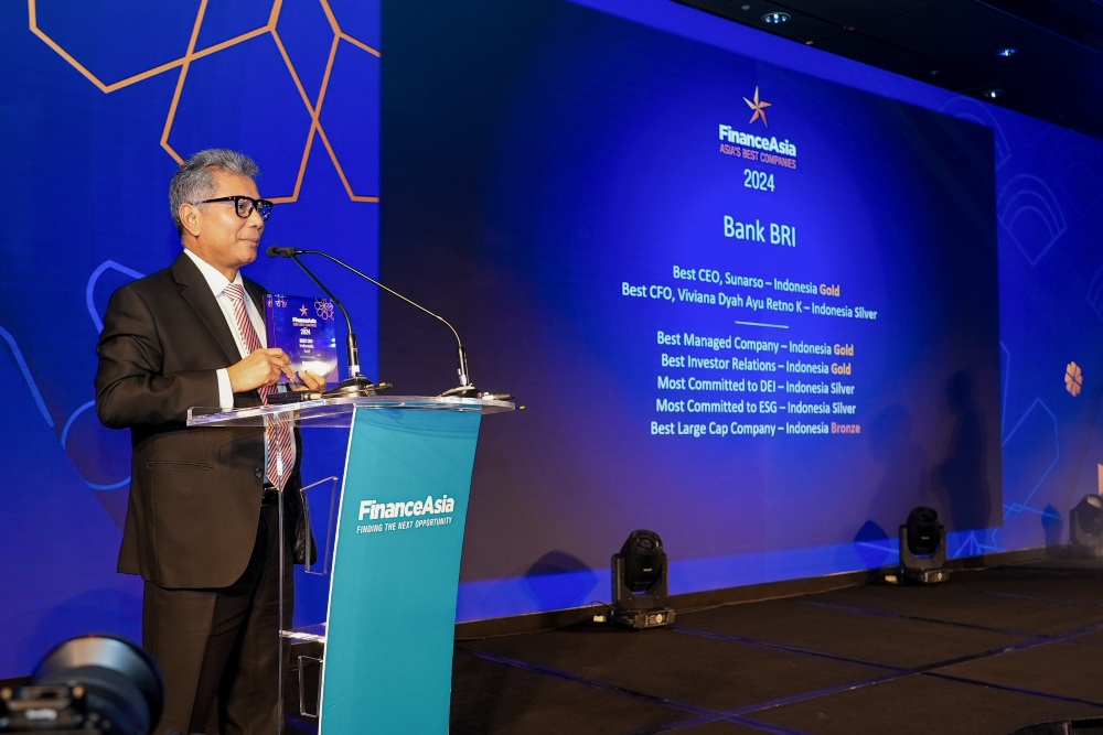  Dirut Sunarso Sabet Best CEO, BRI Borong 11 Penghargaan Internasional Finance Asia