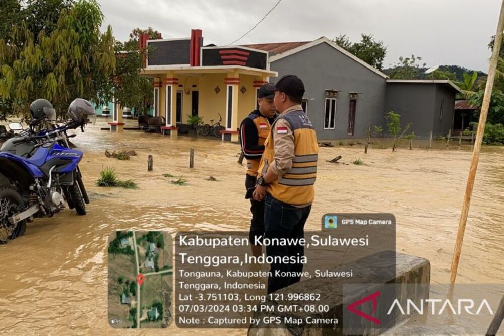  Banjir Konawe, 17 Desa Terendam Banjir Luapan Sungai Aworeka