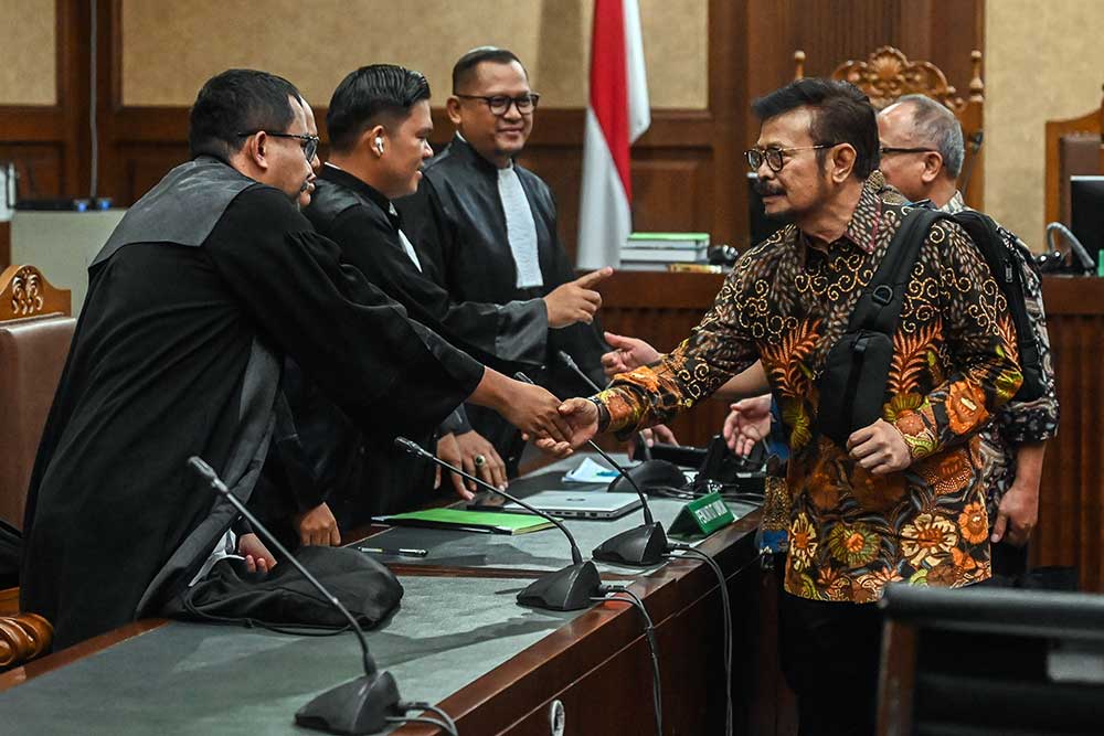  Tangis SYL Saat Pembacaan Pledoi: Saya Tidak Biasa Disogok-sogok