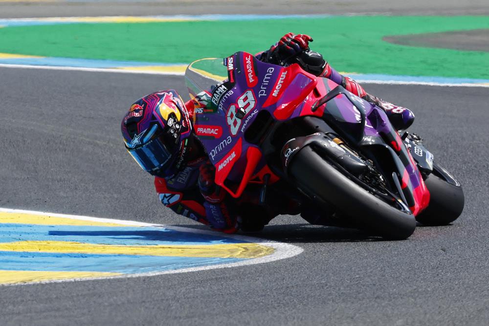 Pembalap Pramac Ducati, Jorge Martin. Hasil MotoGP Jerman 2024, Minggu 7 Juli: Martin Memimpin, Bagnaia Ketiga (Lap 14)/Reuters