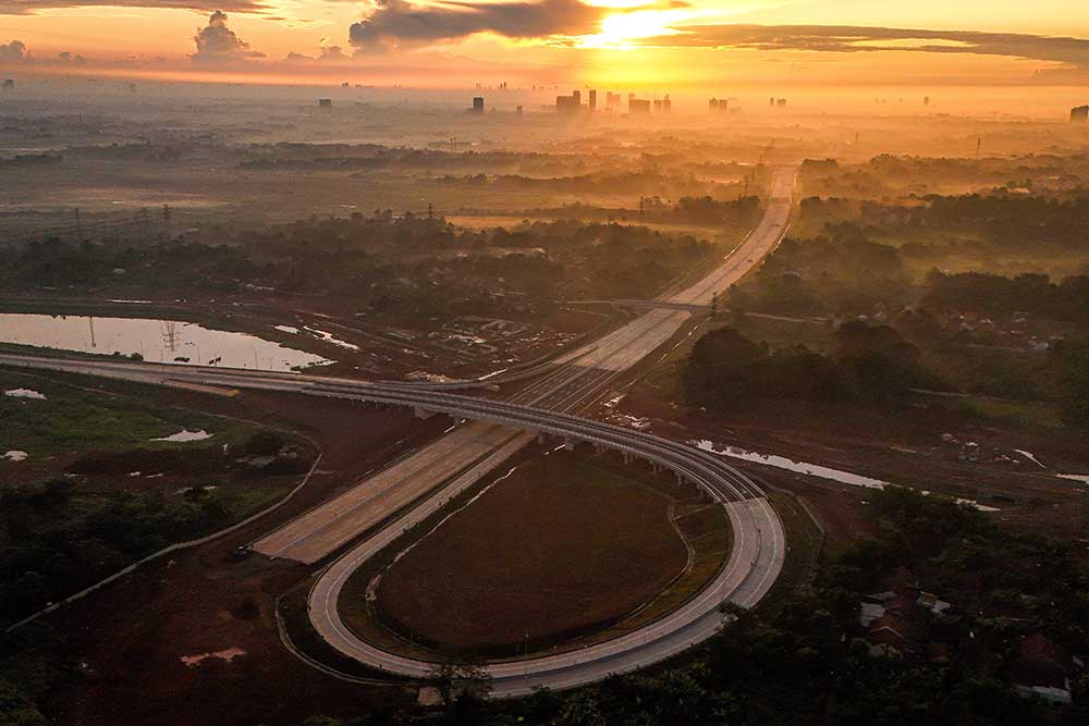  Progres Pembangunan Konstruksi Jalan Tol Serbaja Seksi 1B CBD-Legok Memasuki Tahap Akhir