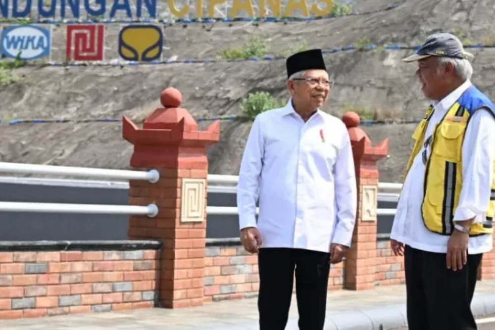  Ma'ruf Amin Sebut 43 Bendungan Dibangun Pemerintahan Jokowi