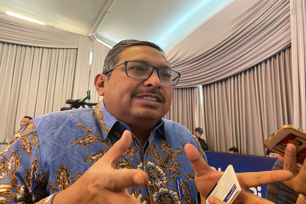 Plt Direktur Jenderal Aplikasi Informatika Kemenkominfo Ismail saat ditemui di Jakarta, Selasa (9/7/2024). Bisnis/Rika Anggraeni