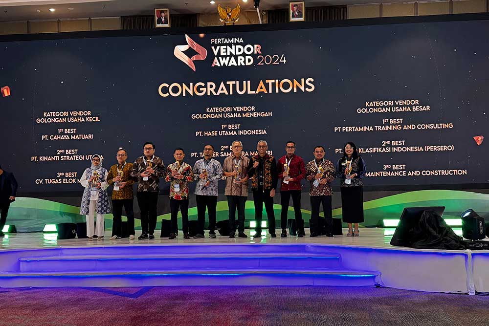  BKI Terima Penghargaan 2nd Best Vendor Golongan Usaha Besar dalam Ajang Pertamina Vendor Day 2024