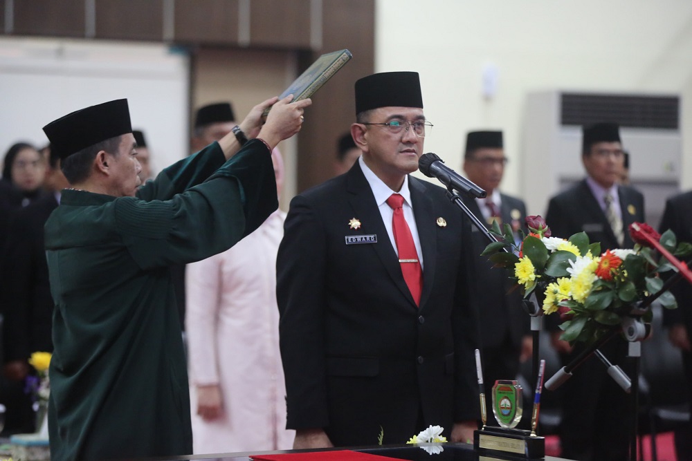  Pj Gubernur Sumsel Lantik Pj Sekda, Ingatkan Persoalan Pajak Hingga Pelaksanaan Pilkada