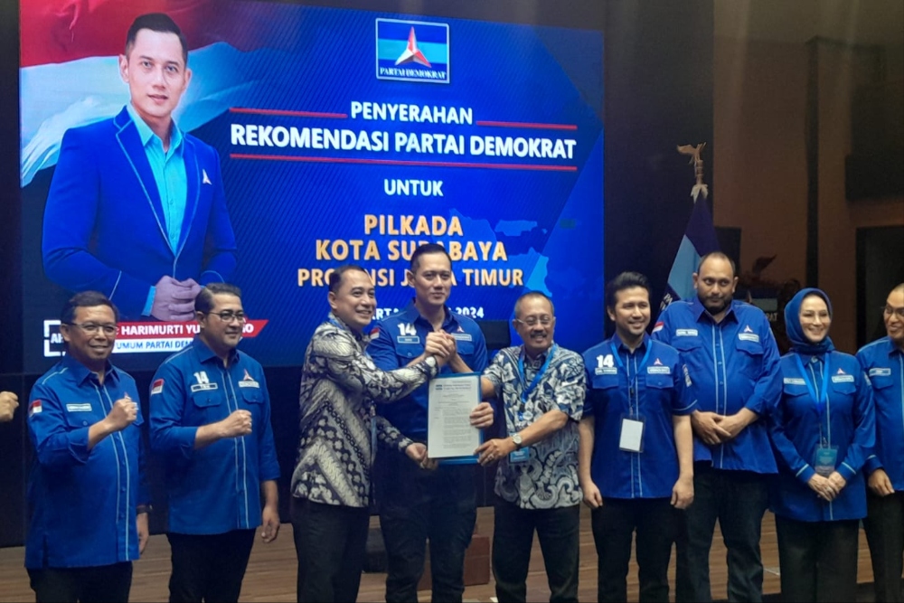  Demokrat Usung Eri-Armuji di Pilkada Surabaya 2024