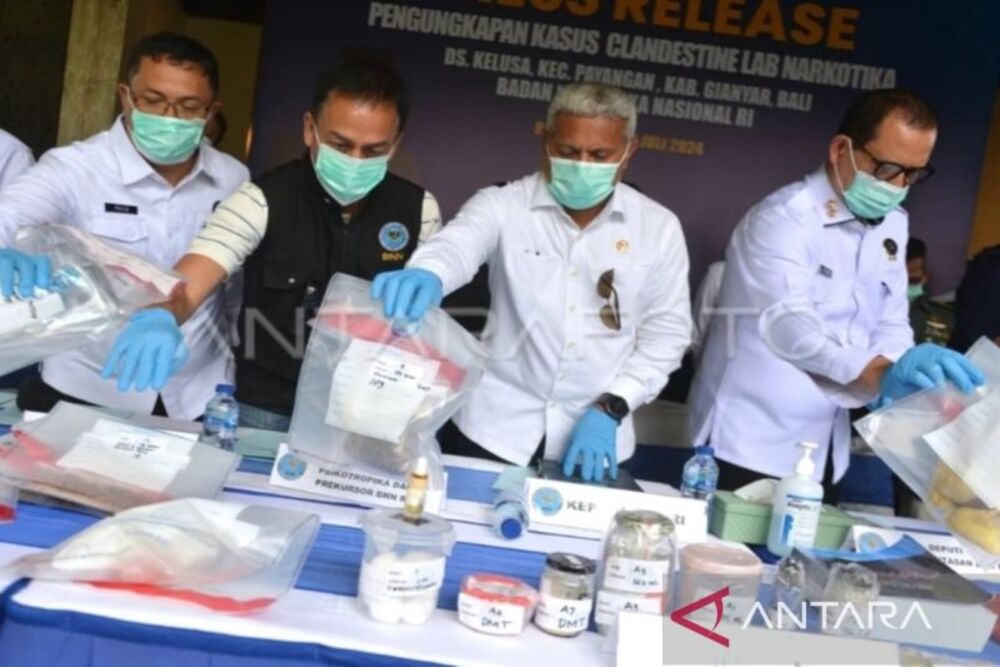  Laboratorium Narkoba Jenis Baru Digerebek di Gianyar