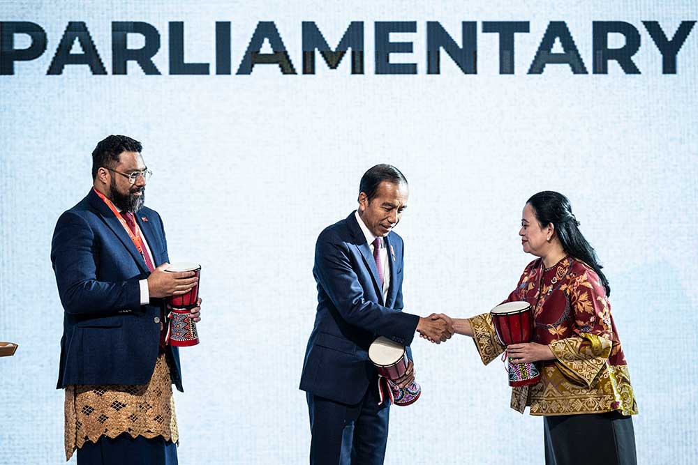  Presiden Joko Widodo Membuka Sidang ke-2 Indonesia-Pacific Parliamentary Partnership (IPPP)