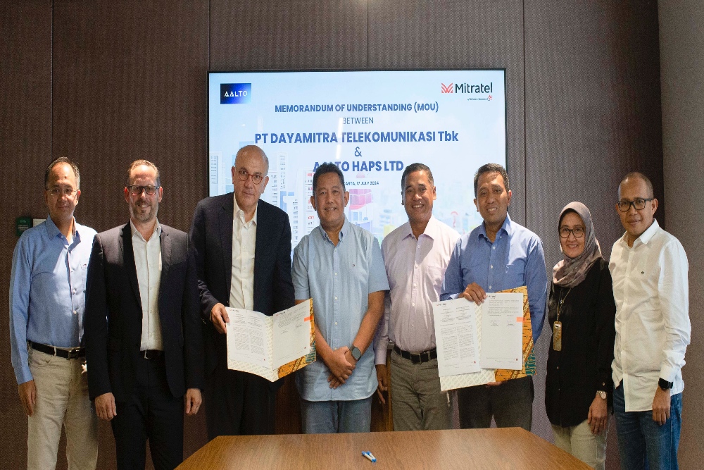  Adopsi Teknologi Baru, Mitratel (MTEL) Gandeng Anak Usaha Airbus Bangun 'BTS Terbang'
