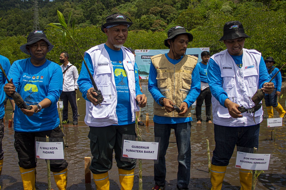  World Mangrove Day, Pertamina Tanam 1.000 Bibit Mangrove di Kawasan Desa Wisata Taluak Buo