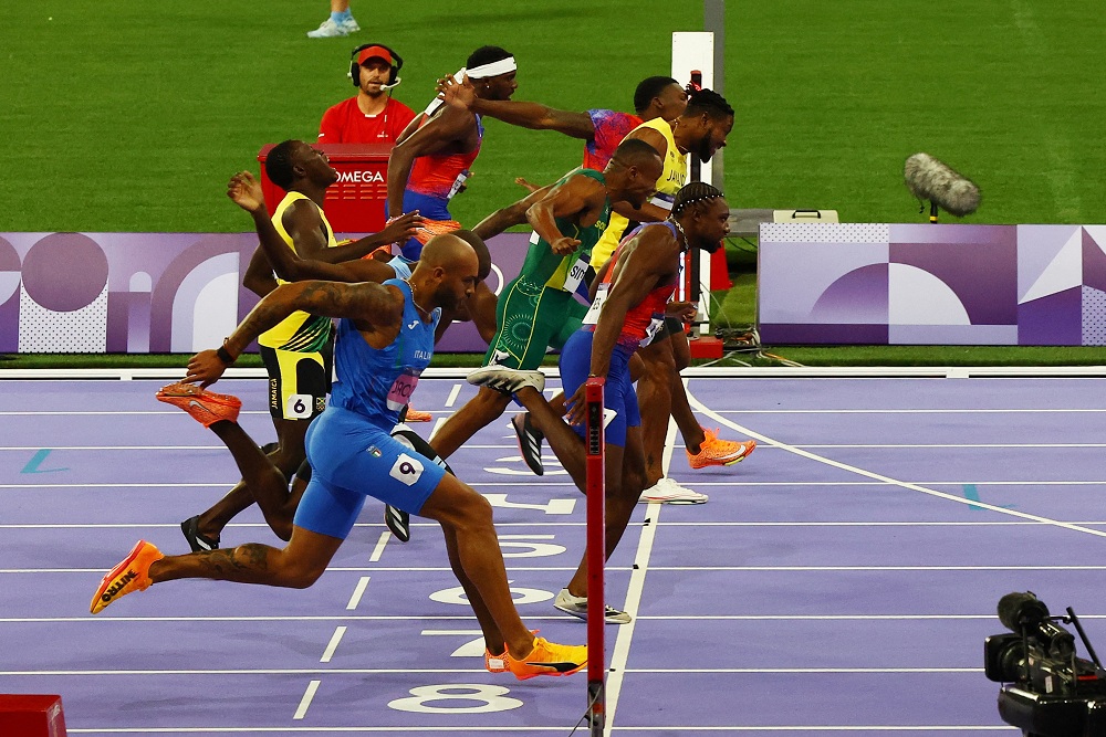  Viral Foto Finis Lari 100 Meter di Olimpiade 2024, Siapa yang Juara?
