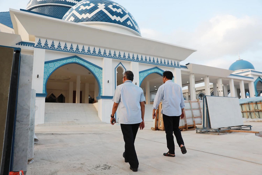  Revitalisasi Masjid Terbesar di Batam Hampir Selesai, Habiskan Anggaran Rp170 Miliar