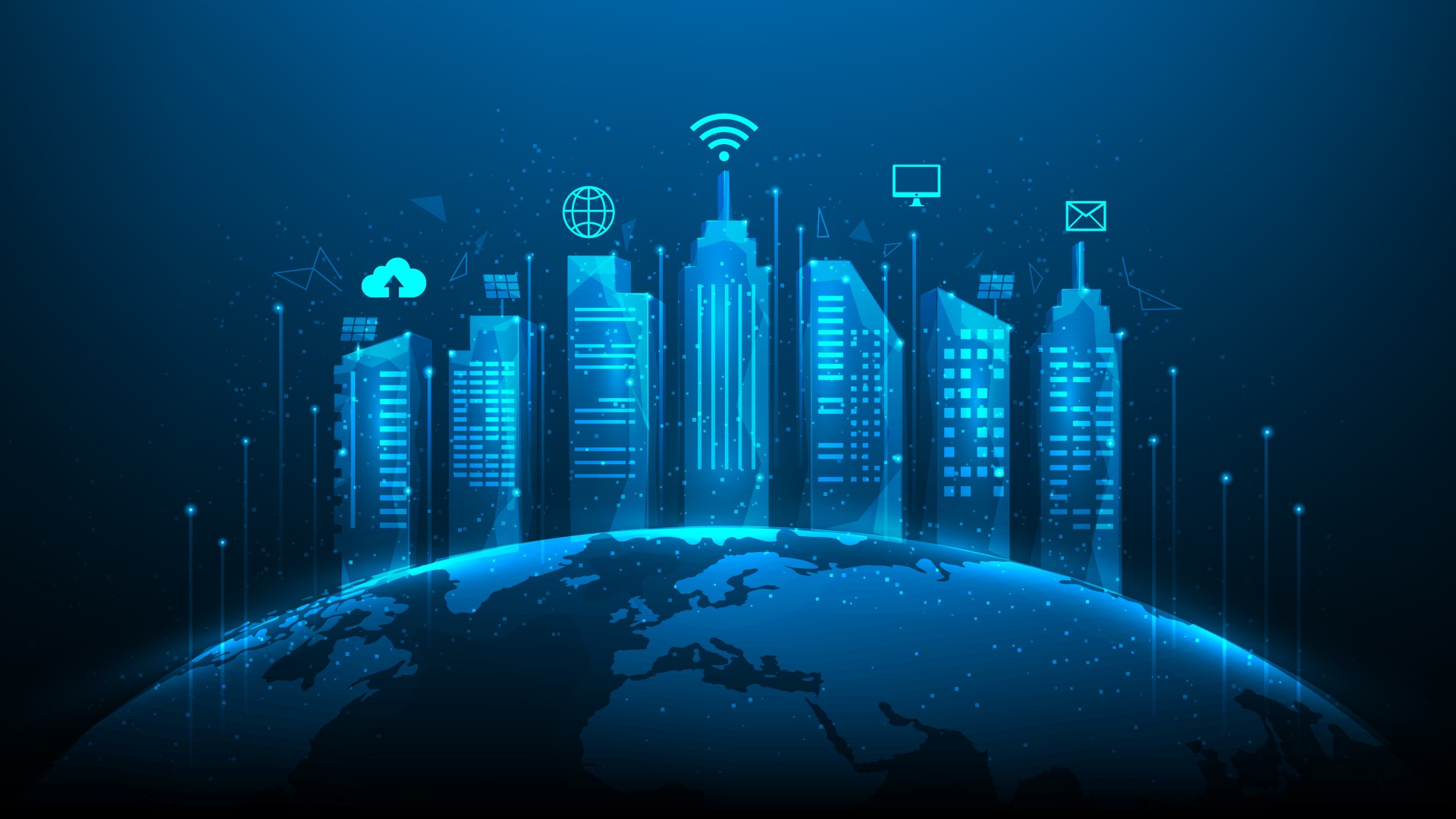 Ilustrasi jaringan internet tetap atau fixed broadband/ilustrasi