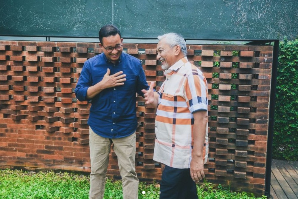 Mantan Gubernur DKI Jakarta Anies Baswedan dan Presiden PKS Akhmad Syaikhu. Dok Instagram @aniesbaswedan