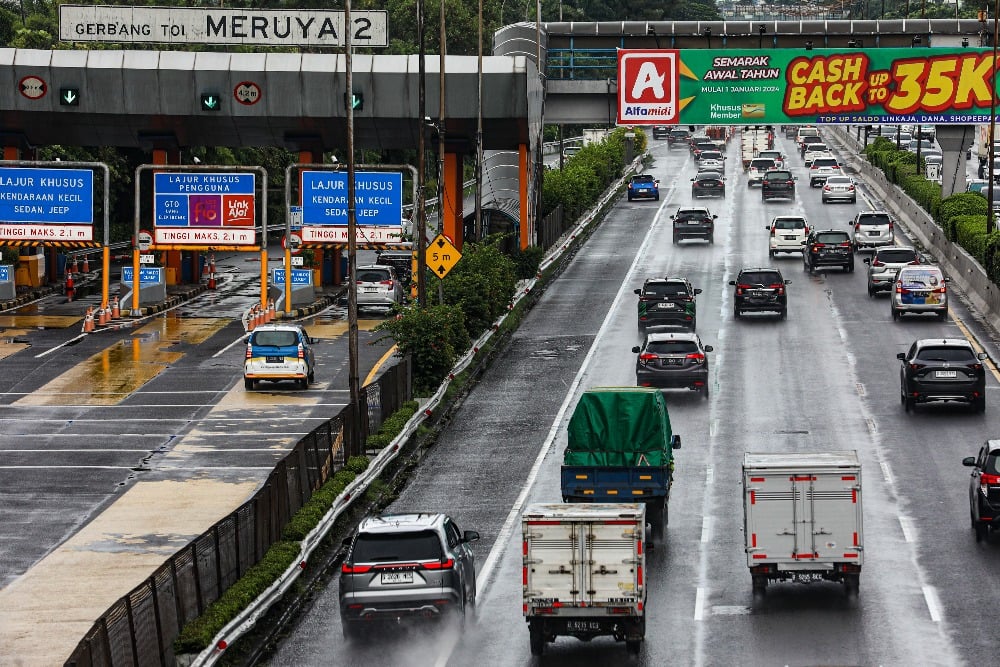  Pintu Masuk Contraflow Tol Tangerang arah Jakarta Dipindah Sampai Tomang