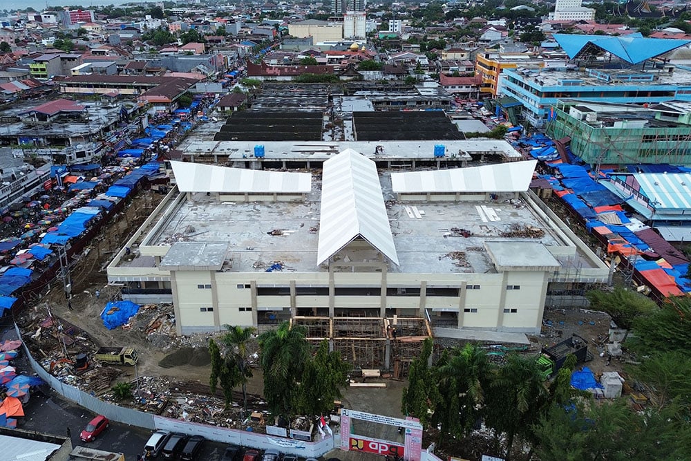  Progres Pembangunan Pasar Raya Padang