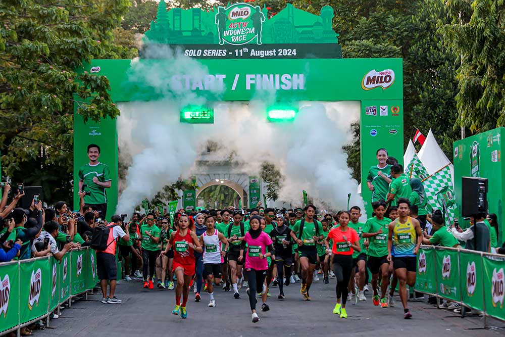  Ribuan Masyarakat di Solo Meriahkan MILO ACTIV Indonesia Race 2024