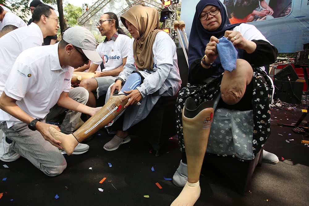  Pembagian Kaki Palsu Gratis Untuk Disabilitas