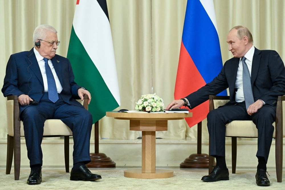  Sambut Mahmoud Abbas di Moskow, Putin Nyatakan Dukungannya untuk Palestina