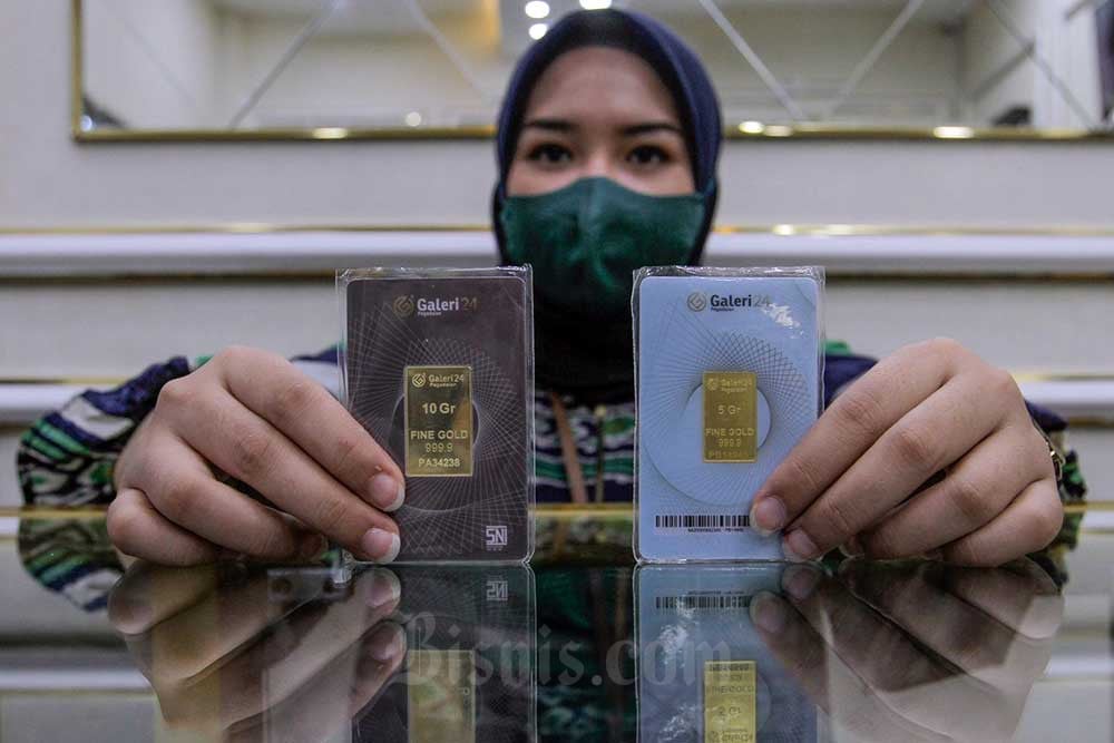  Harga Emas 24 Karat Antam Hari Ini Rp1,41 Juta per Gram