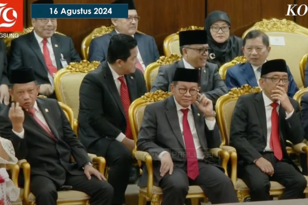  Sejumlah Menteri Jokowi Hadir di Sidang Tahunan MPR 2024, Kompak Pakai Jas!