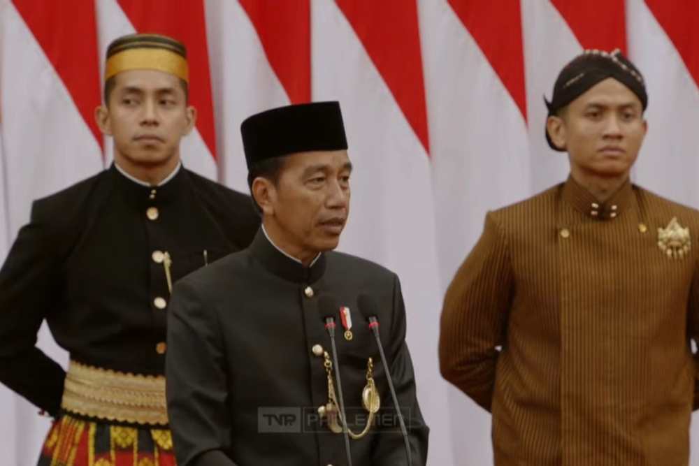  Pidato Kenegaraan, Jokowi Pamer Capaian Infrastruktur Selama 10 Tahun Pimpin RI