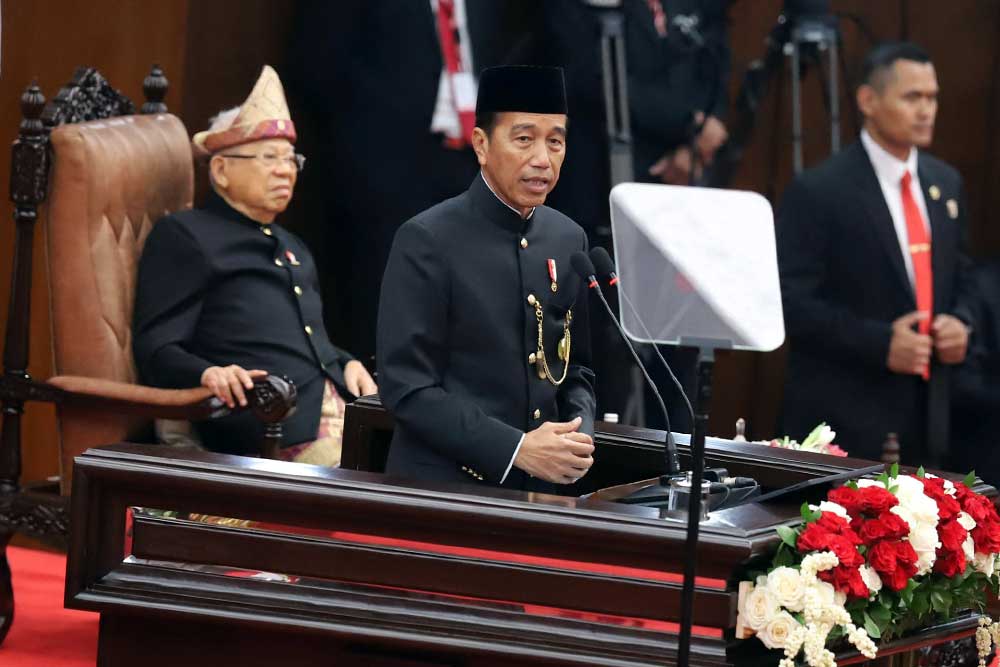  Kata Paling Banyak Muncul dalam Pidato Terakhir Jokowi, dari Kerja, Maaf, hingga Prabowo