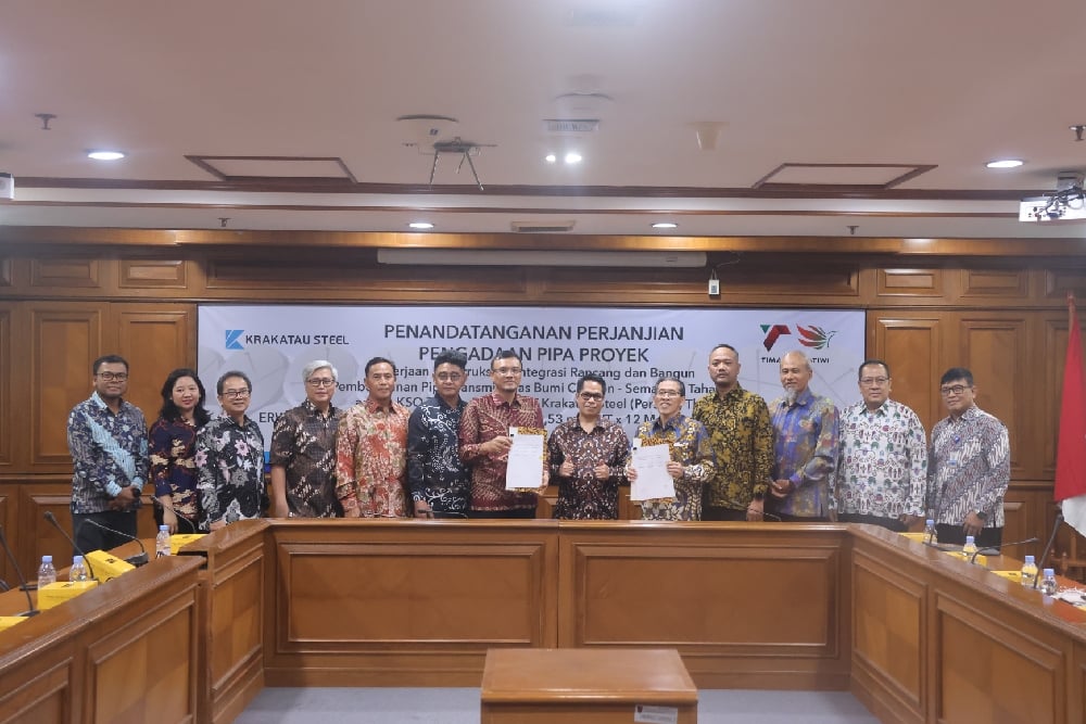  Krakatau Steel Suplai Pipa Baja untuk Proyek Gas Cirebon-Semarang Tahap II