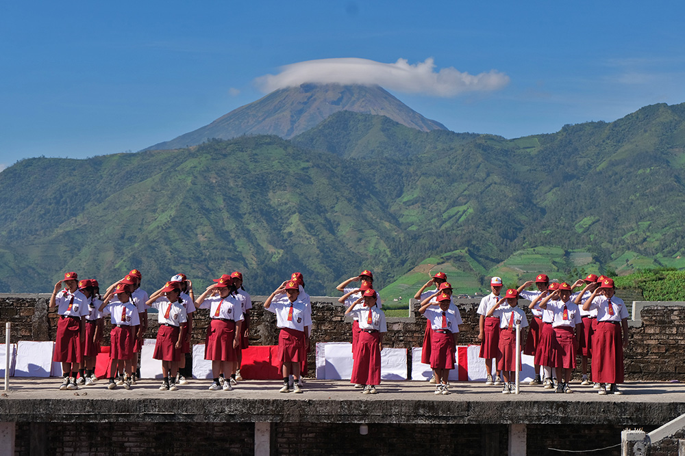  Upacara HUT ke-79 Kemerdekaan RI di Temanggung