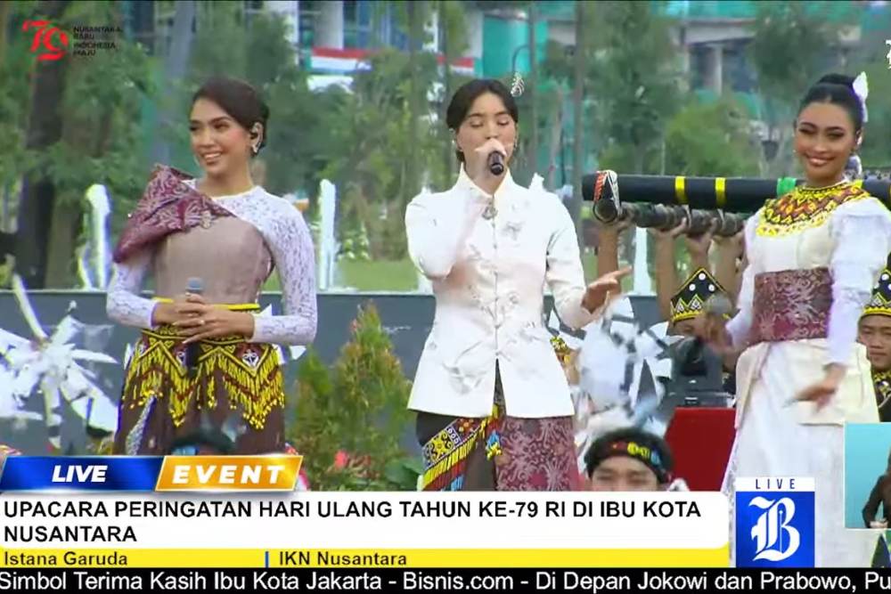  Mawar Eva de Jongh, Novia Bachmid, dan Olivia Pardede Nyanyi Lagu Puspa Warni di IKN