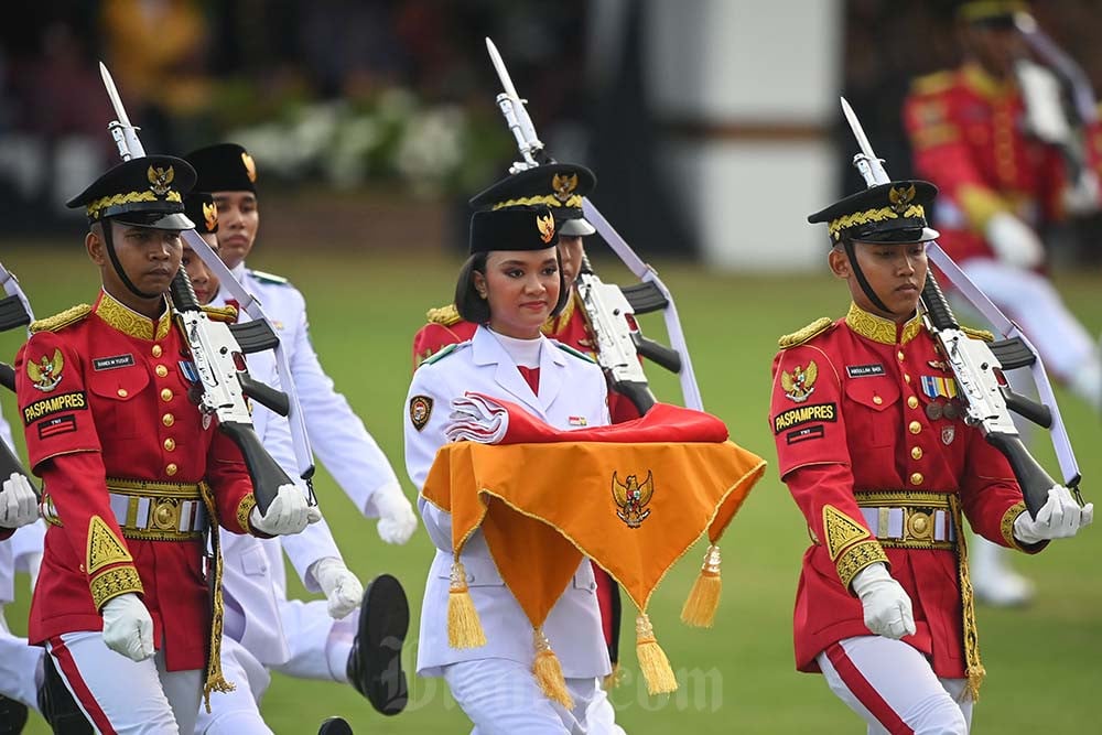  Upacara Penurunan Bendera di Ibu Kota Negara (IKN) Nusantara