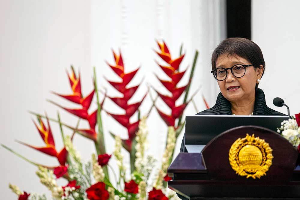  Menteri Luar Negeri Retno L. P. Marsudi Resmikan Gedung Pancasila di Jakarta