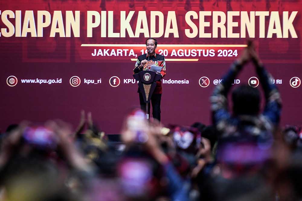  Presiden Joko Widodo Berikan Arahan Kepada KPU Pada Konsolidasi Nasional Kesiapan Pilkada Serentak 2024