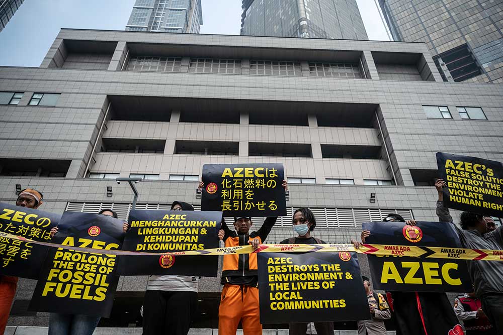  Aksi Menolak Inisiatif Asian Zero Emission Community (AZEC)