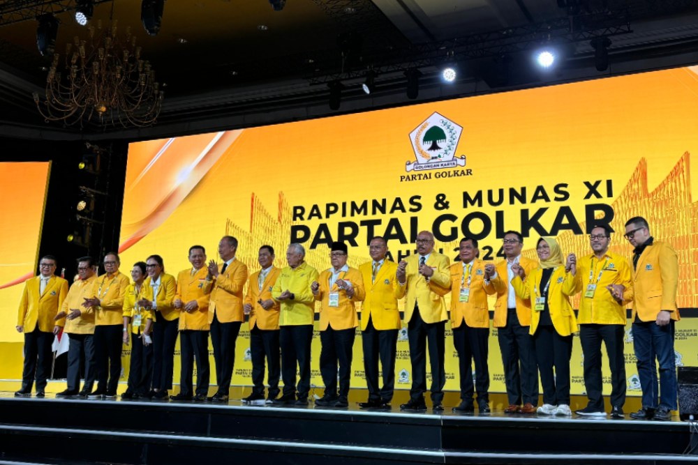  Jokowi, Prabowo dan Petinggi Parpol Hadir di Penutupan Munas Golkar