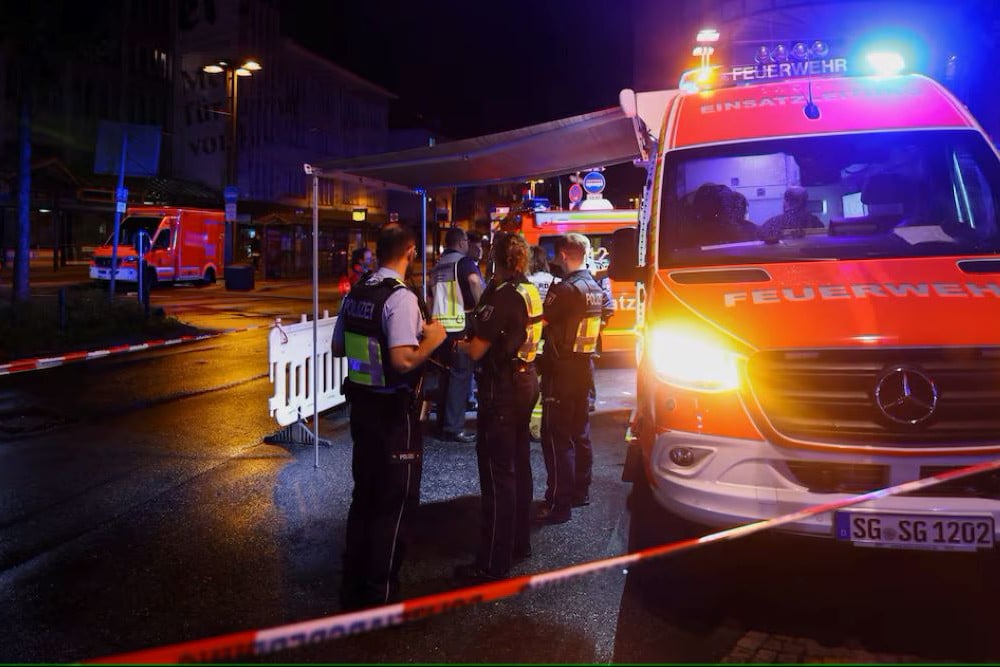  Penikaman Massal Guncang Festival di Jerman, 3 Orang Tewas