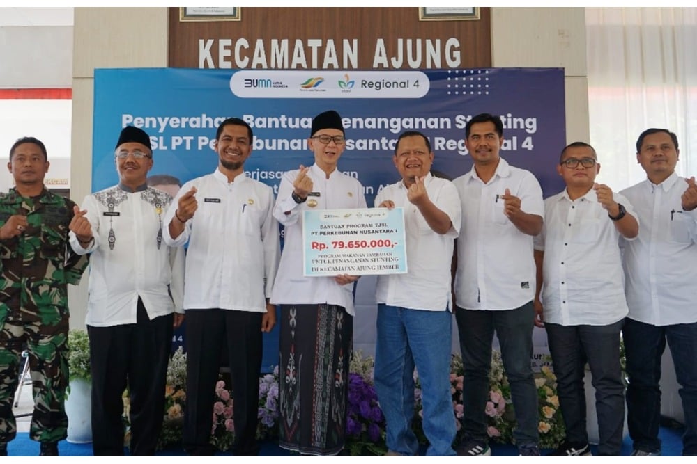  PTPN I Salurkan Bantuan Stunting untuk Ratusan Warga Jember