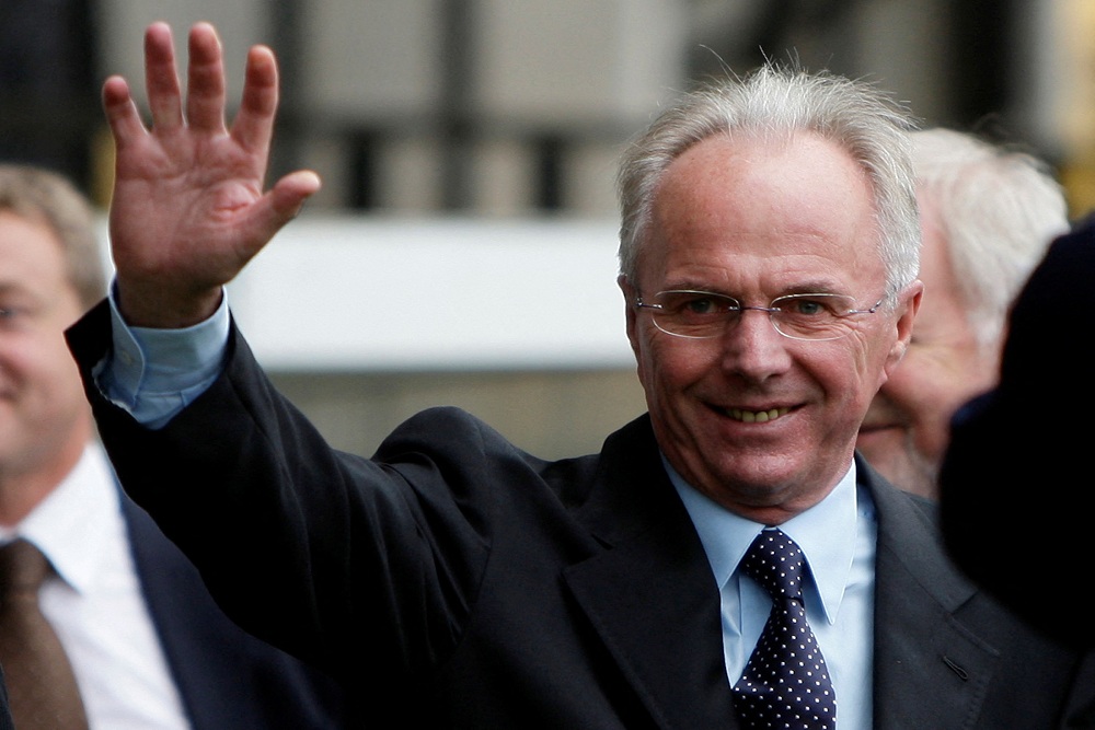  Mantan Pelatih Timnas Inggris Sven-Goran Eriksson Meninggal Dunia