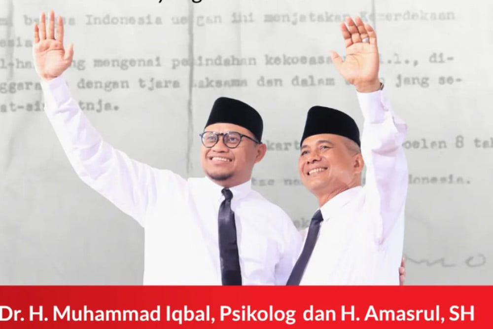  Iqbal-Amasrul Resmi Mendaftar Sebagai Bakal Paslon Wali Kota dan Wakil Wali Kota Padang