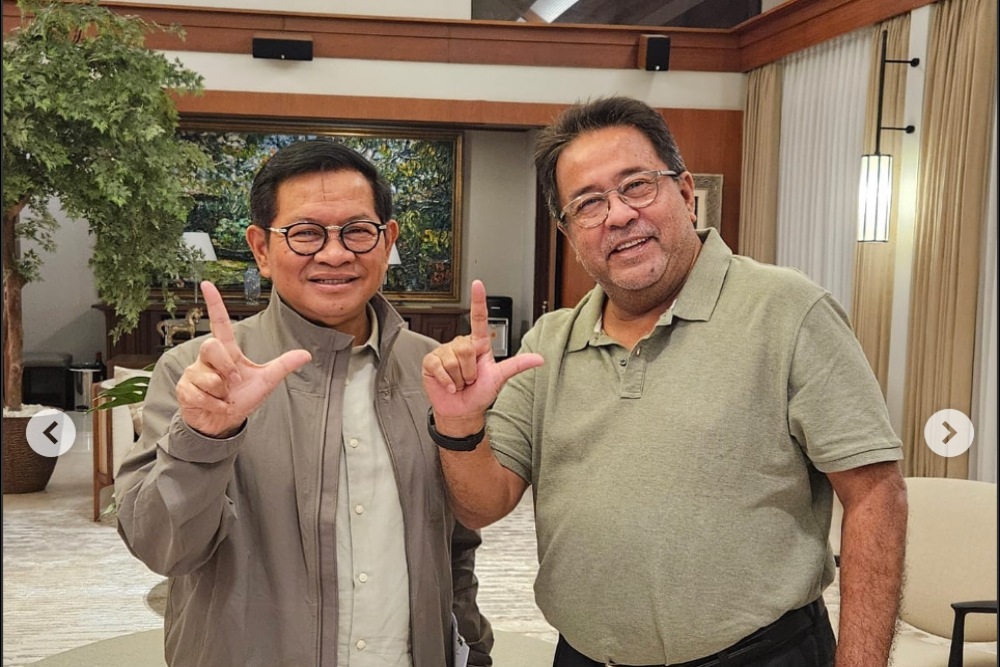  Eng Ing Eng.. 'Si Doel' Rano Karno Foto Bareng Pramono Anung, Fix Maju Pilkada Jakarta