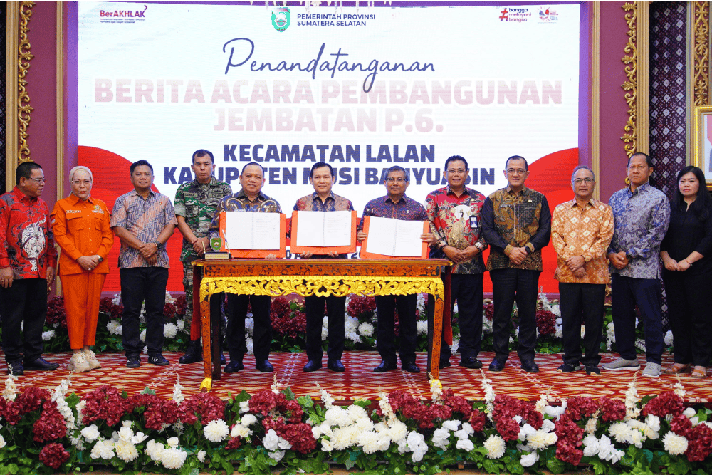  12 Kesepakatan yang Harus Dipatuhi dalam Perbaikan Robohnya Jembatan P.6 Lalan Muba