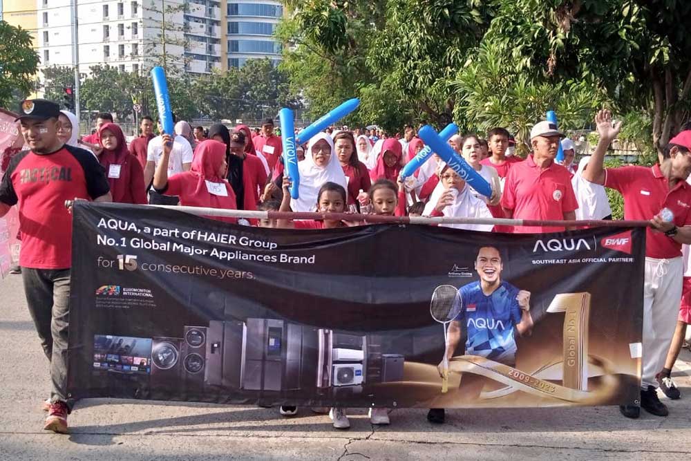  AQUA Elektronik Bagikan Produk Elektronik Rayakan HUT Kemerdekaan RI ke-79